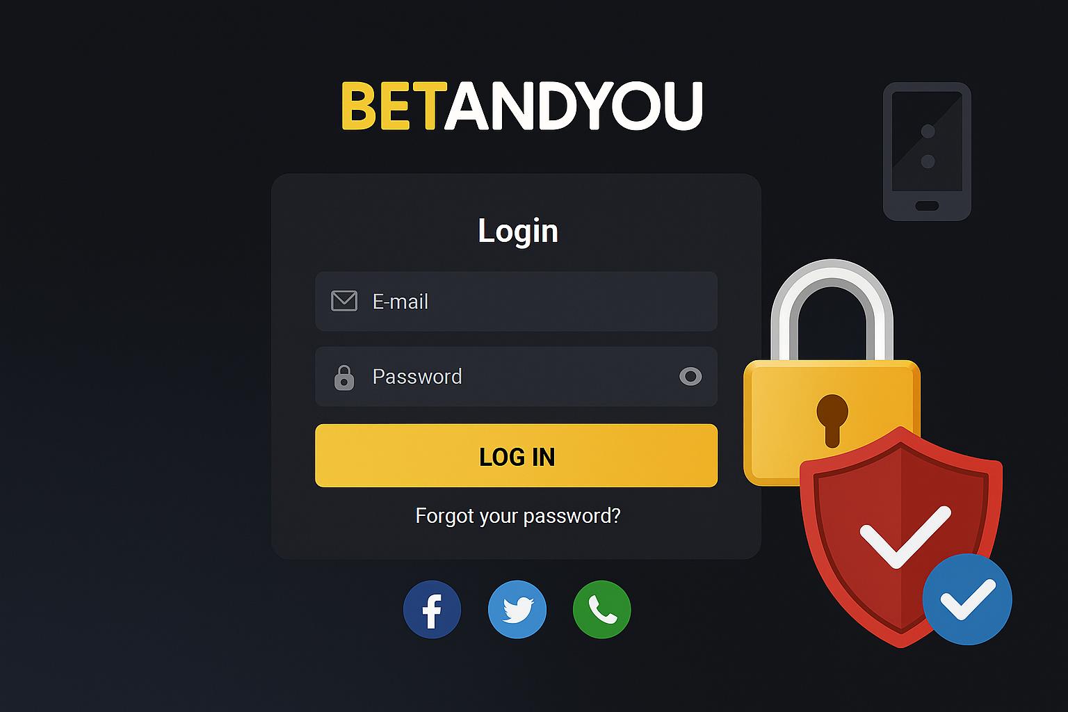 Criar uma nova Conta no plataforma BETANDYOU